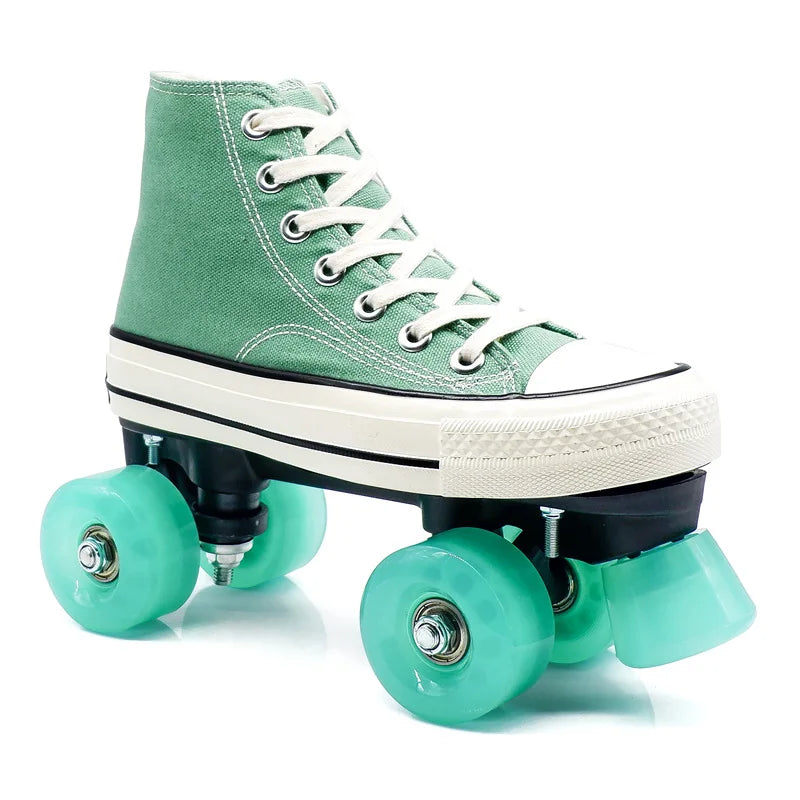 Unisex Indoor/Outdoor Retro Quad Roller Skates