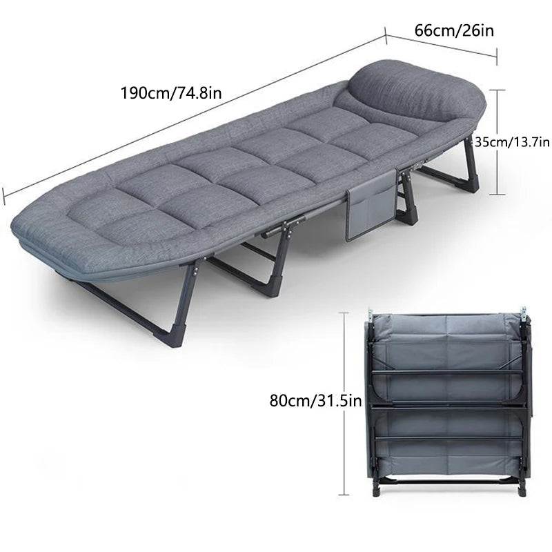 Portable & Foldable Sleeping Cots for Adults 6 Positions