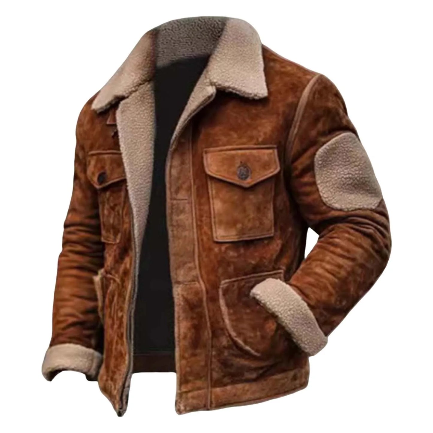 Vintage Lamb Hair Thickened Gentleman Jacket