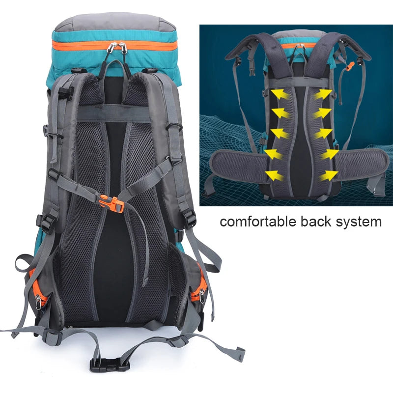 65L Large Capacity Camping Backpack