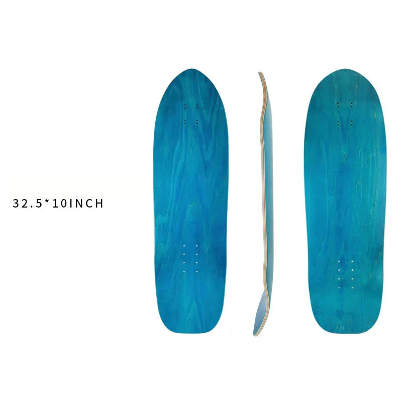 DIY Blank Skateboard Longboard - 28/30/31/33/36" Smooth Maple Deck