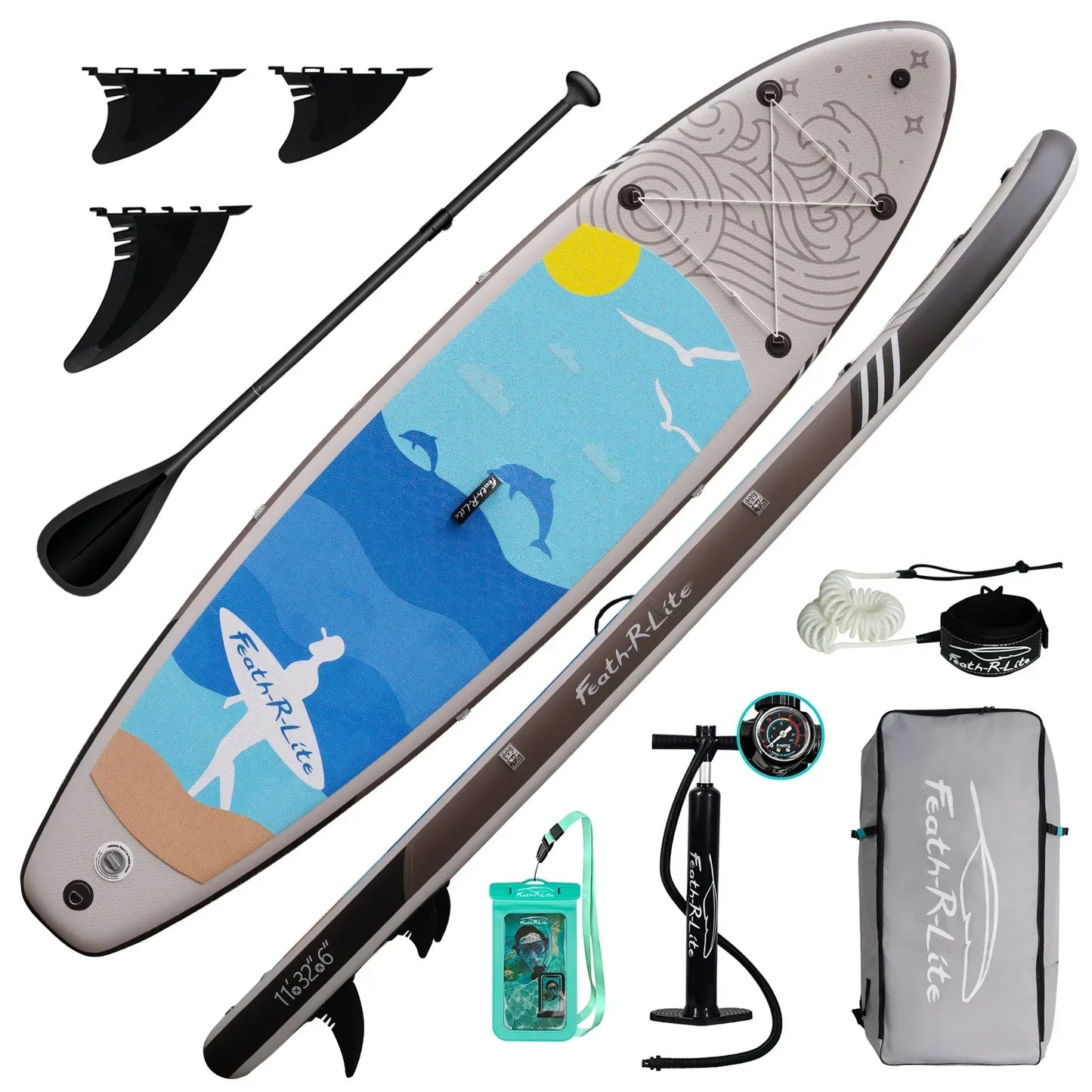 Beginner Portable Thickened Inflatable PVC Paddle Board