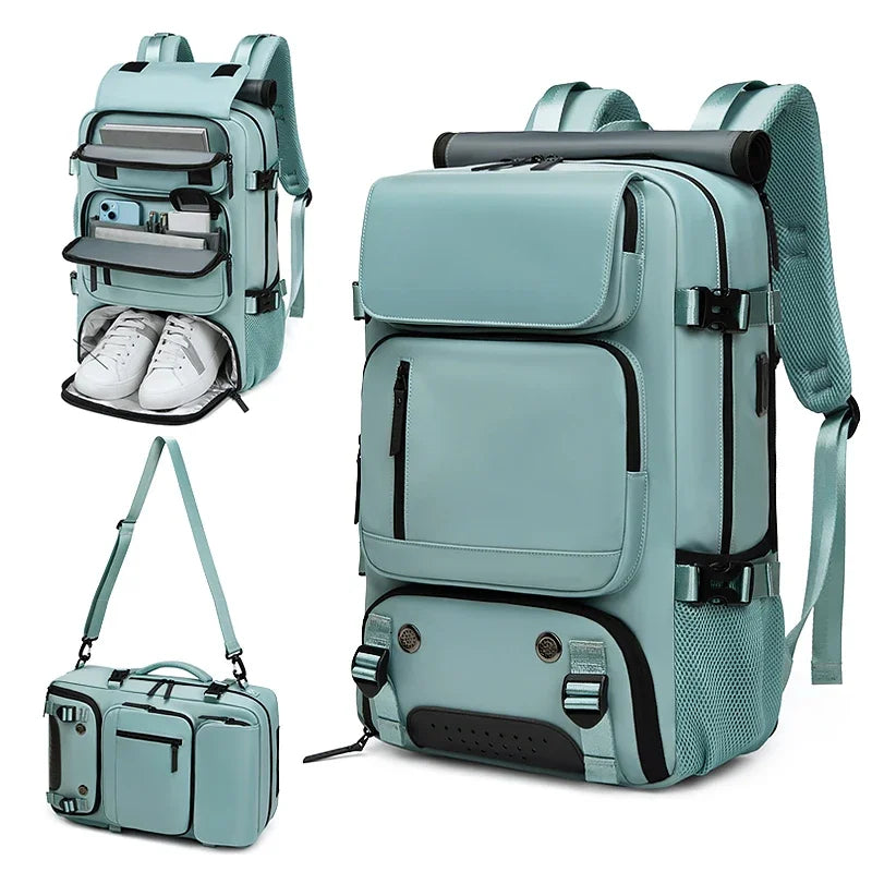 16 inch Waterproof Business Laptop Backpack with Shoe Bag