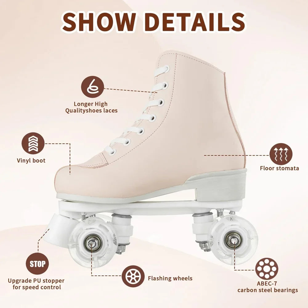 Beginner Stylish Dance Quad Roller Skates