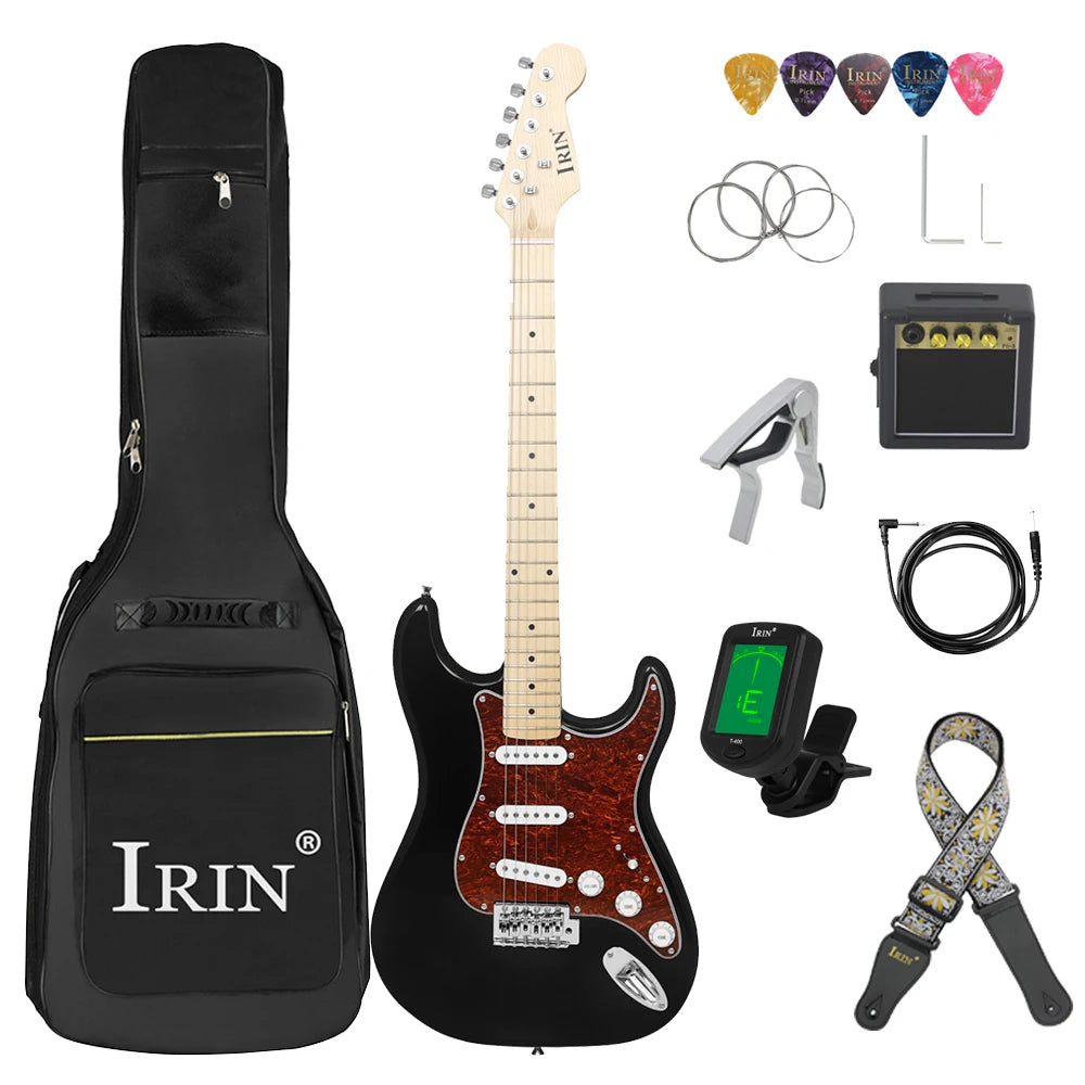 IRIN 39 Inch 21 Frets Electric 6 String Guitar Set