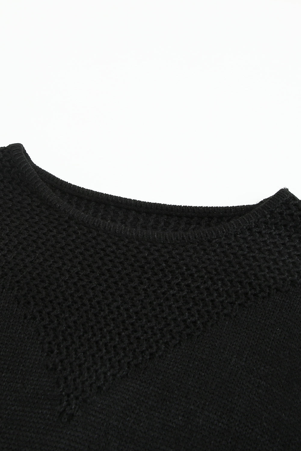Black & White Colorblock Casual Chevron Pullover Sweater