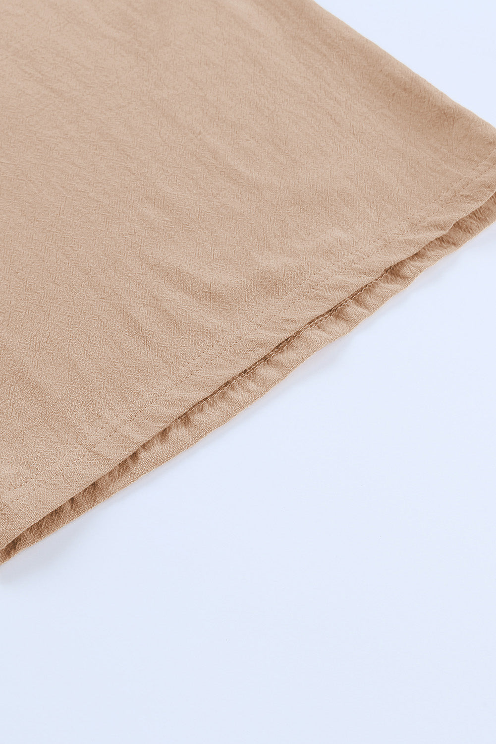 Brown Smocked Wide Waistband High Waist Wide Leg Pants