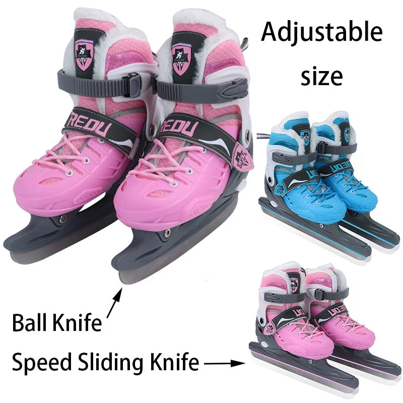Solid Colored Professional Thermal Ice Skates