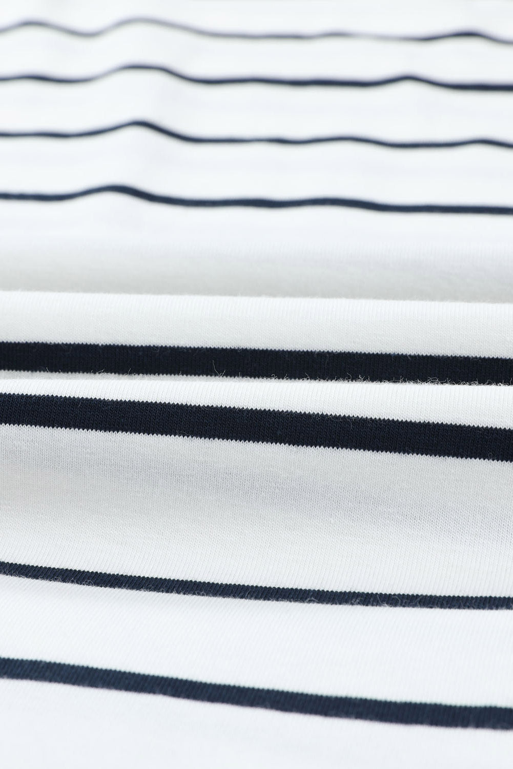 Dark Blue Striped V Neck Sleeveless Side Slits Maxi Dress