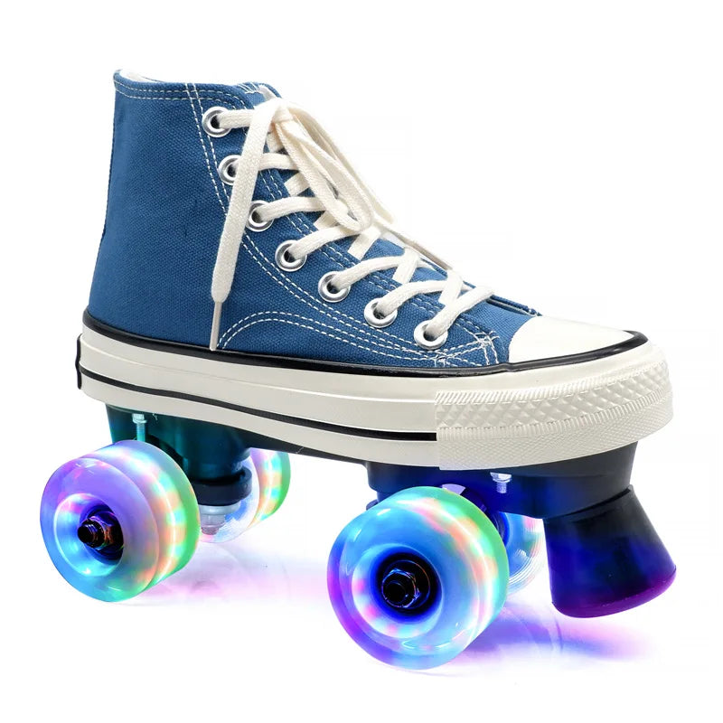 Unisex Indoor/Outdoor Retro Quad Roller Skates