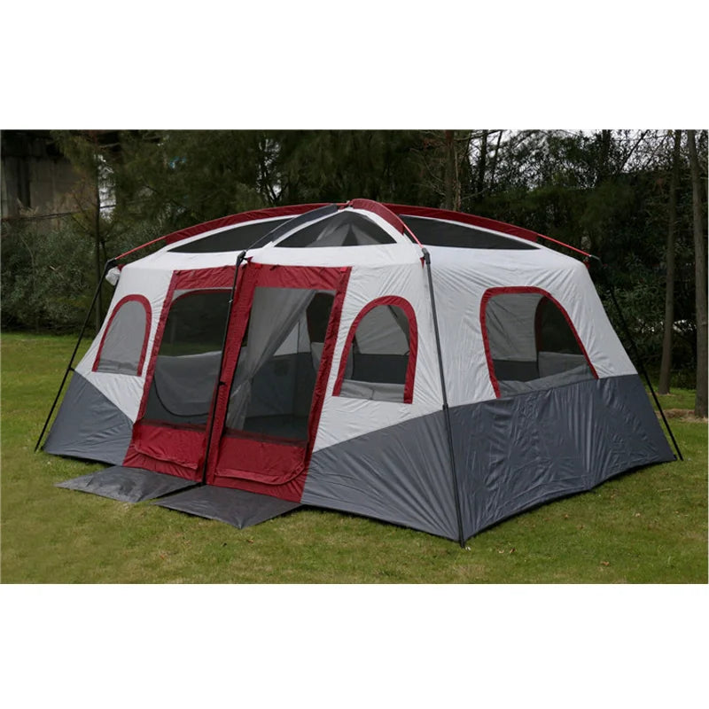 Outdoor 2 Bedrooms Family Camping Tent (6 -12 People)