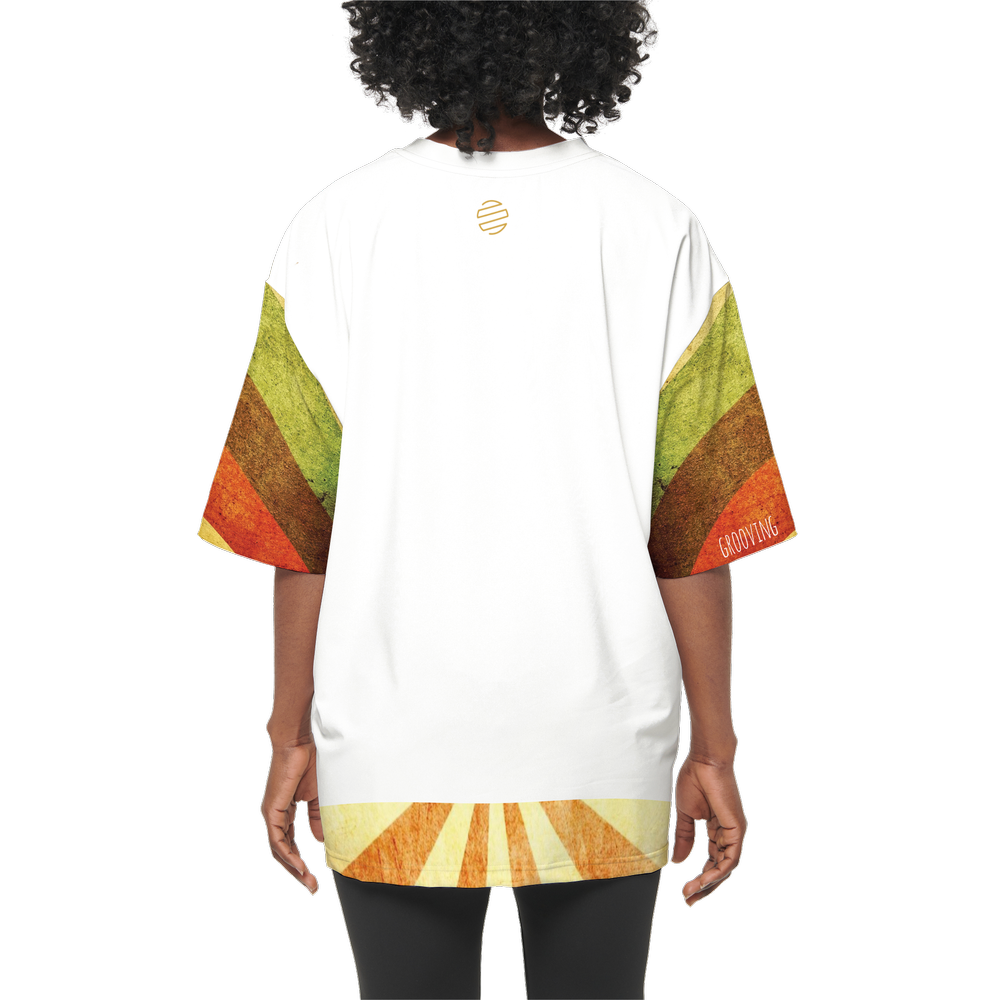 Original Era Women’s "Groovy Vibes" Oversized Short-Sleeve T-Shirt