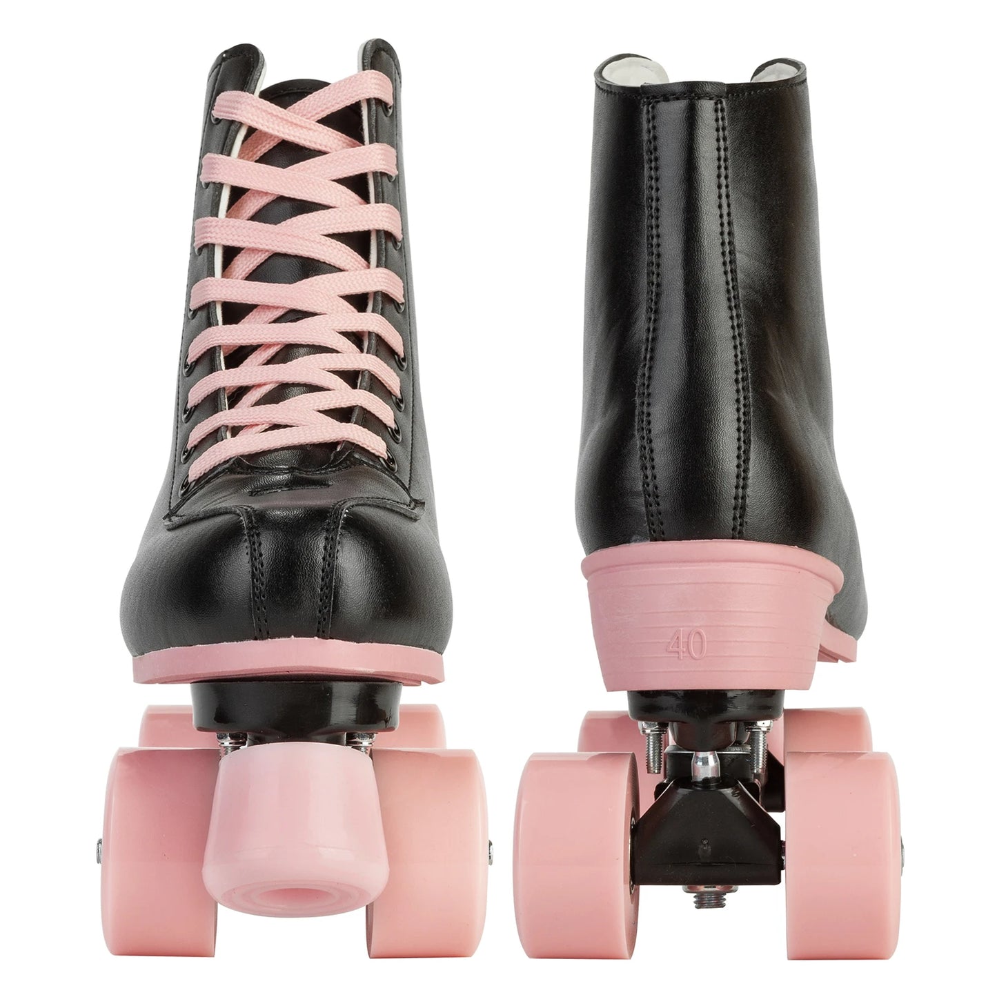 Flashing Roller Skates For Women (Pink & Black)