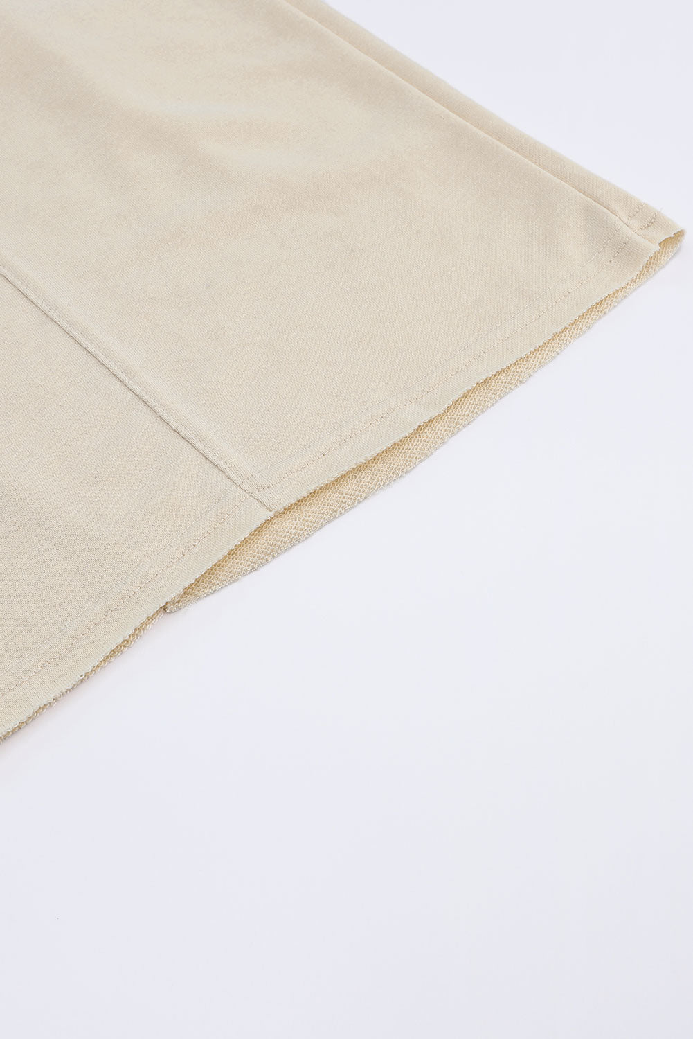 Apricot Mineral Washed Drawstring High Waisted Wide Leg Pants