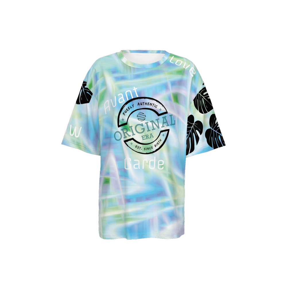 Women’s Avant-Garde Oversized Short-Sleeve T-Shirt-Heavyweight 225g