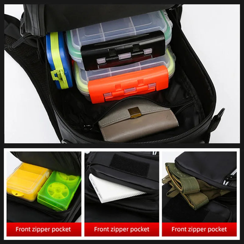 Multi-functional Outdoor Waterproof Fishing Lure Backpack