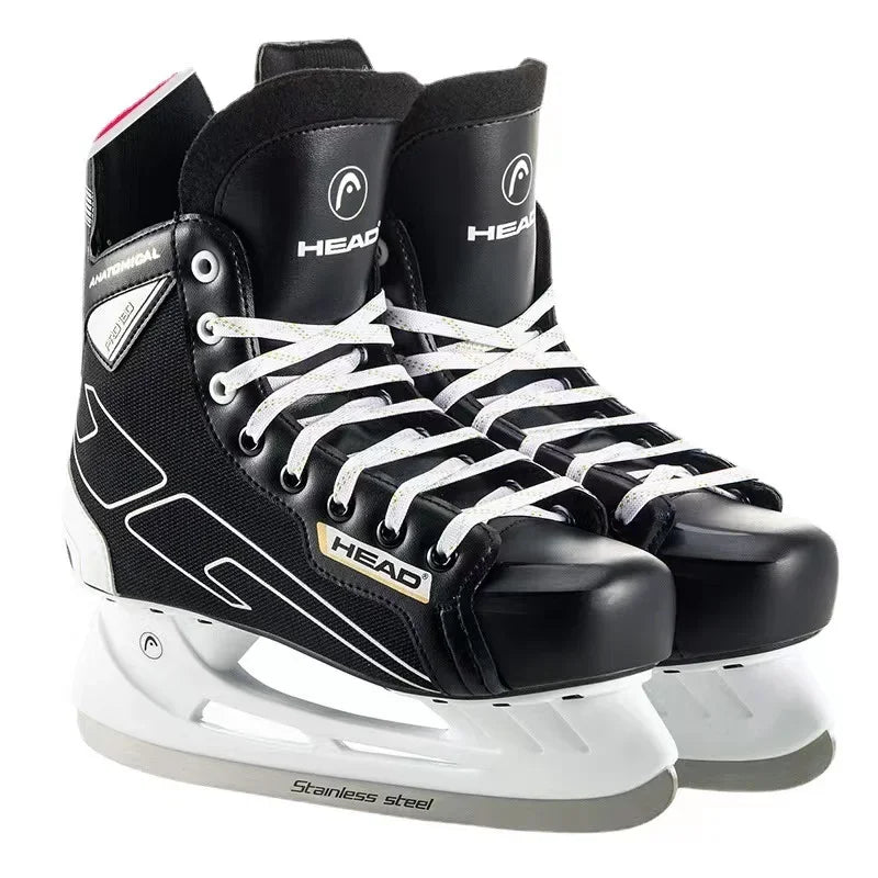 S180 Black Leather Ice Hockey Knife Blades Skates