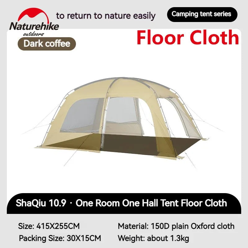 Naturehike Large 5-6 People 4 Seasons Camping Dome Tent with Extended Canopy