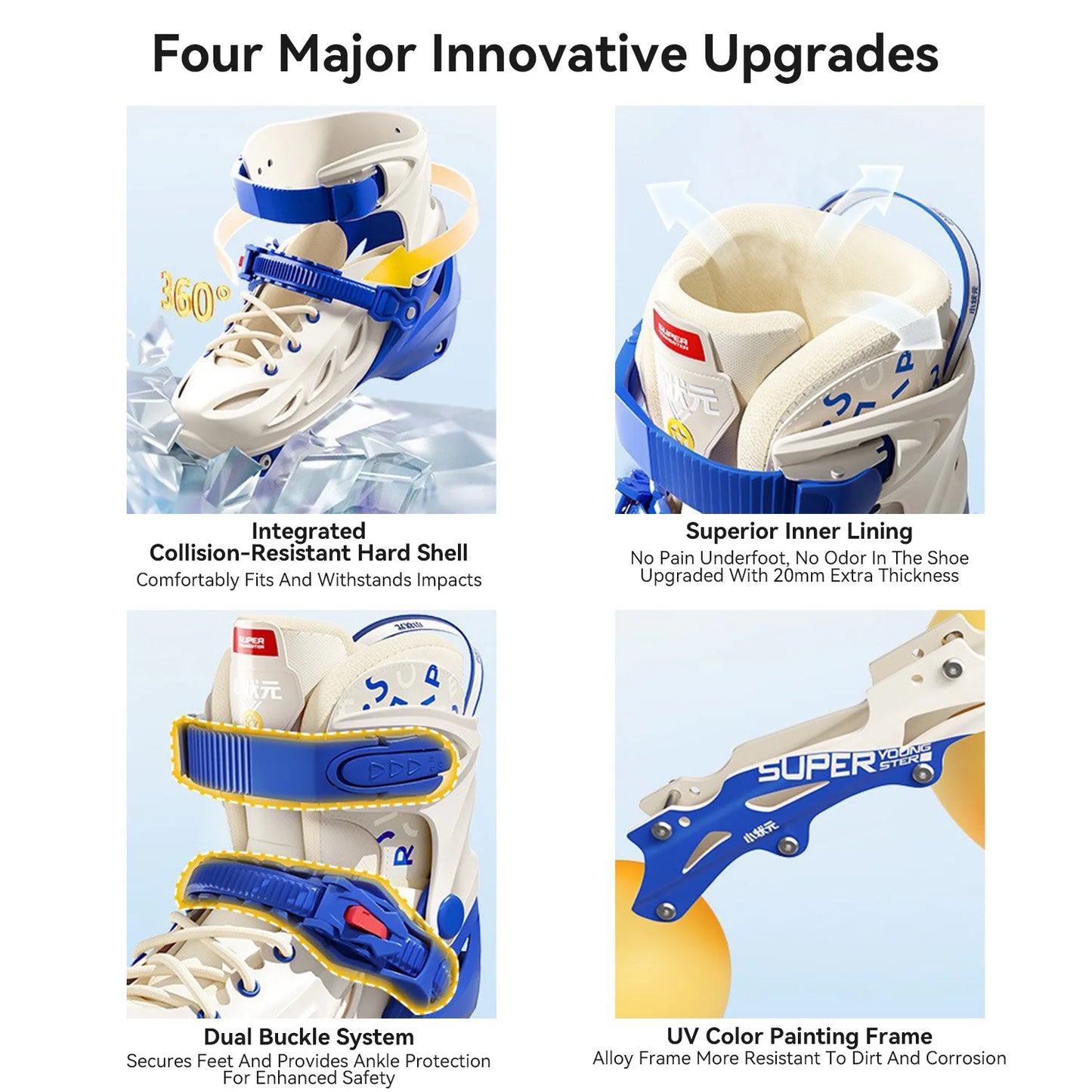 Kids Inline Flashing Roller Skates