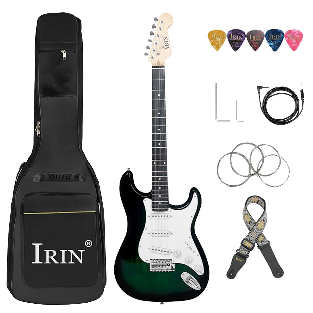 IRIN 39 Inch 21 Frets Electric 6 String Guitar Set
