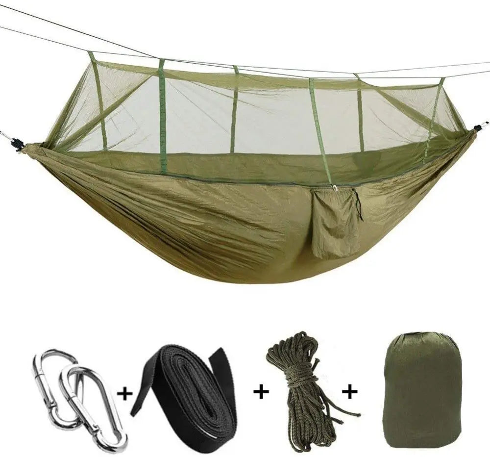 Outdoor 2 Person Camping Garden Hammock With Mosquito Net