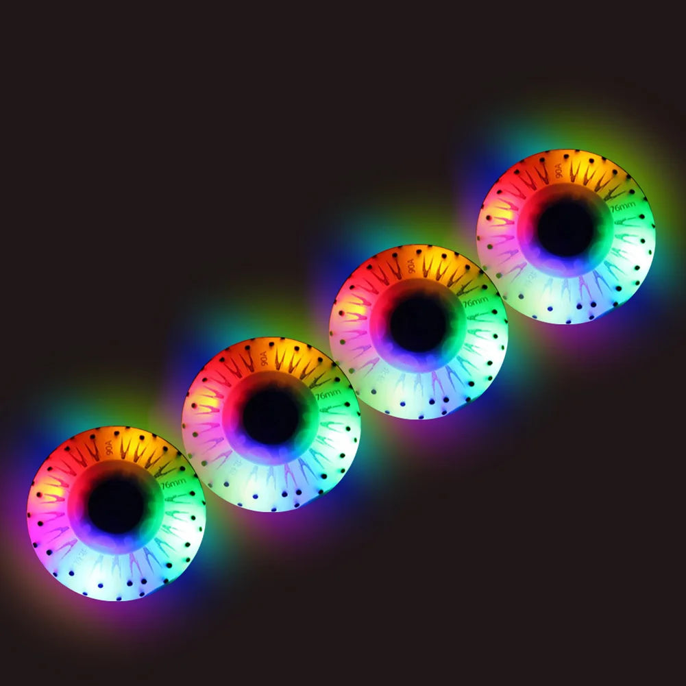 1PCS Indoor/Outdoor Colorful Quad Roller Skate Wheels
