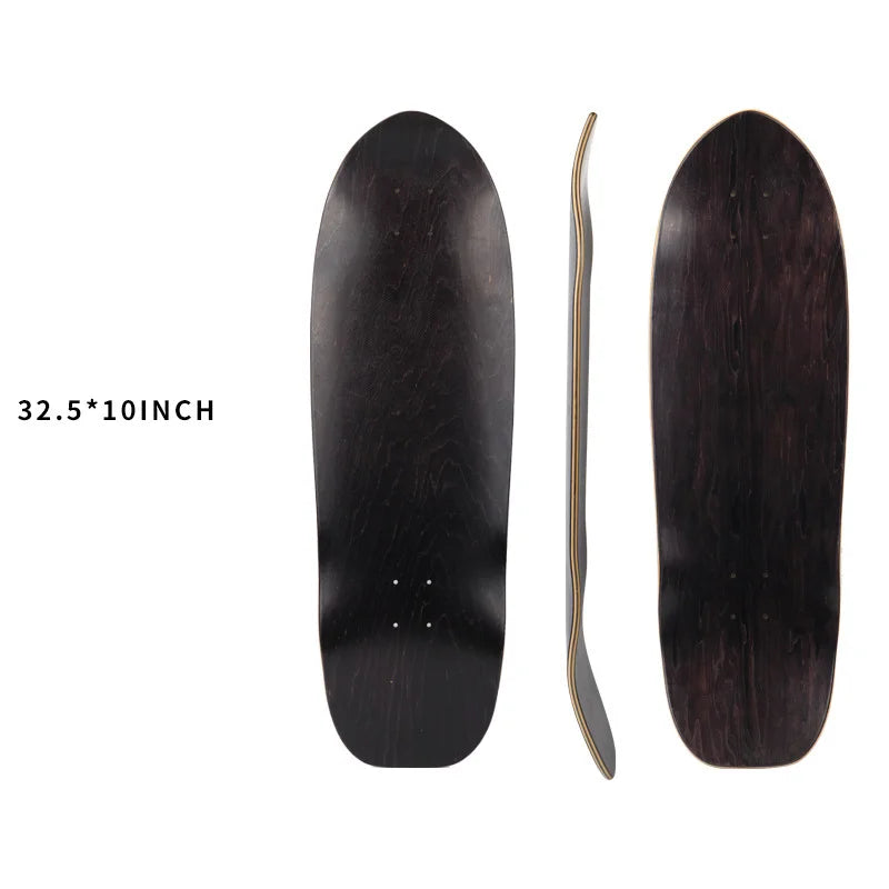 DIY Blank Skateboard Longboard - 28/30/31/33/36" Smooth Maple Deck