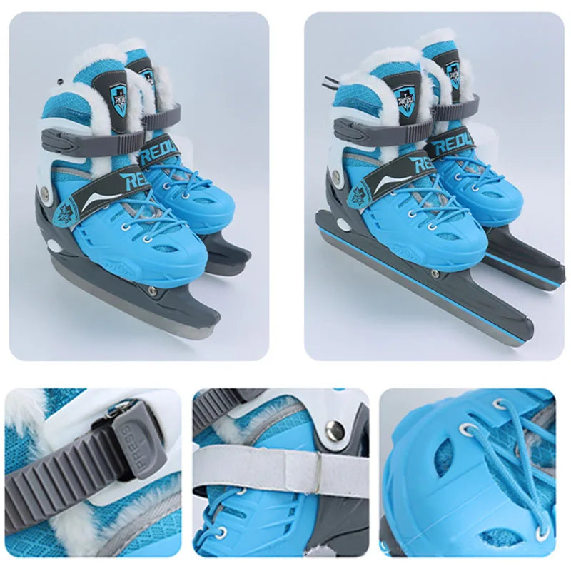 Solid Colored Professional Thermal Ice Skates