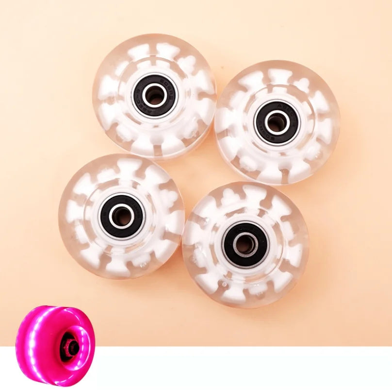 82A PU 58mmx32mm Luminous Outdoor Quad Wheels