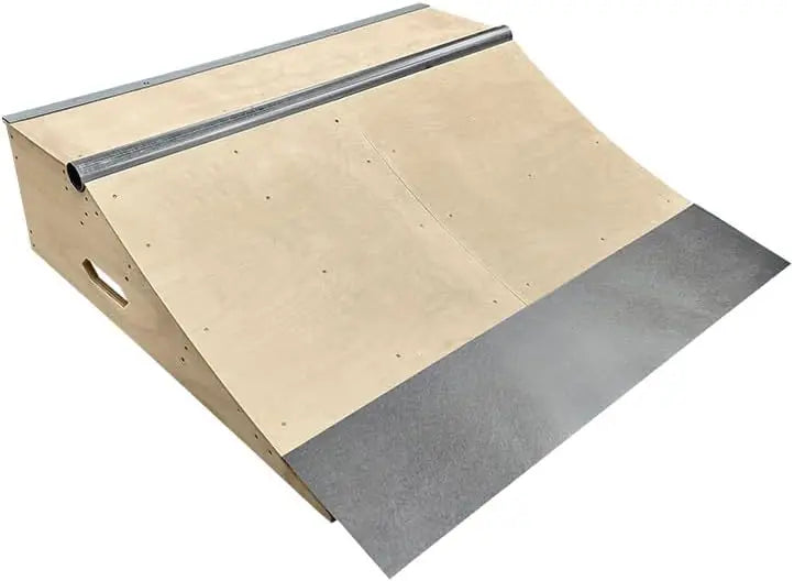Ultimate All in One Skate Session - Lutzka's 3 in 1 Quarter Pipe by OC Ramps - Wood Skateboard Quarter Pipe, Ledge & Launch Ramp