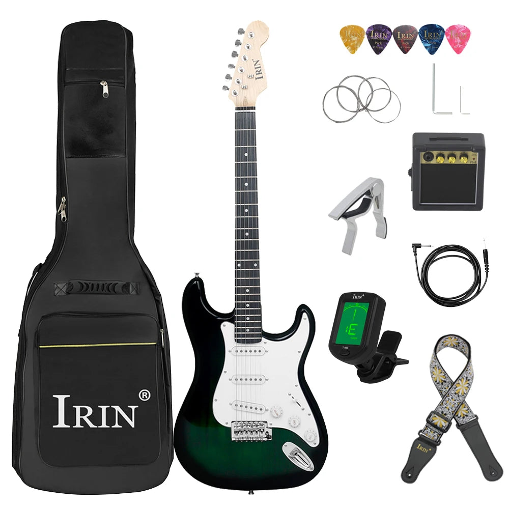 IRIN 39 Inch 21 Frets Electric 6 String Guitar Set