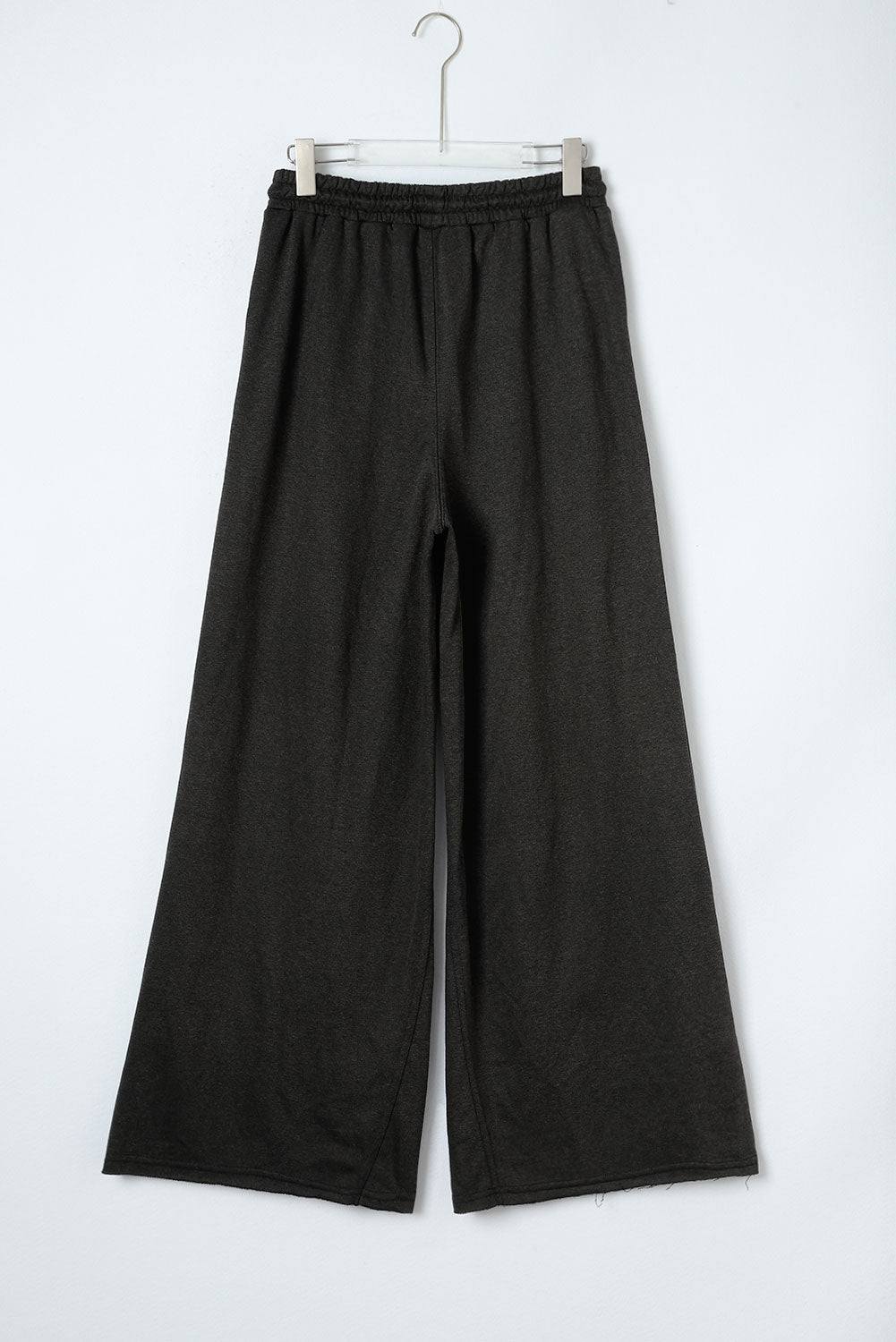 Apricot Mineral Washed Drawstring High Waisted Wide Leg Pants