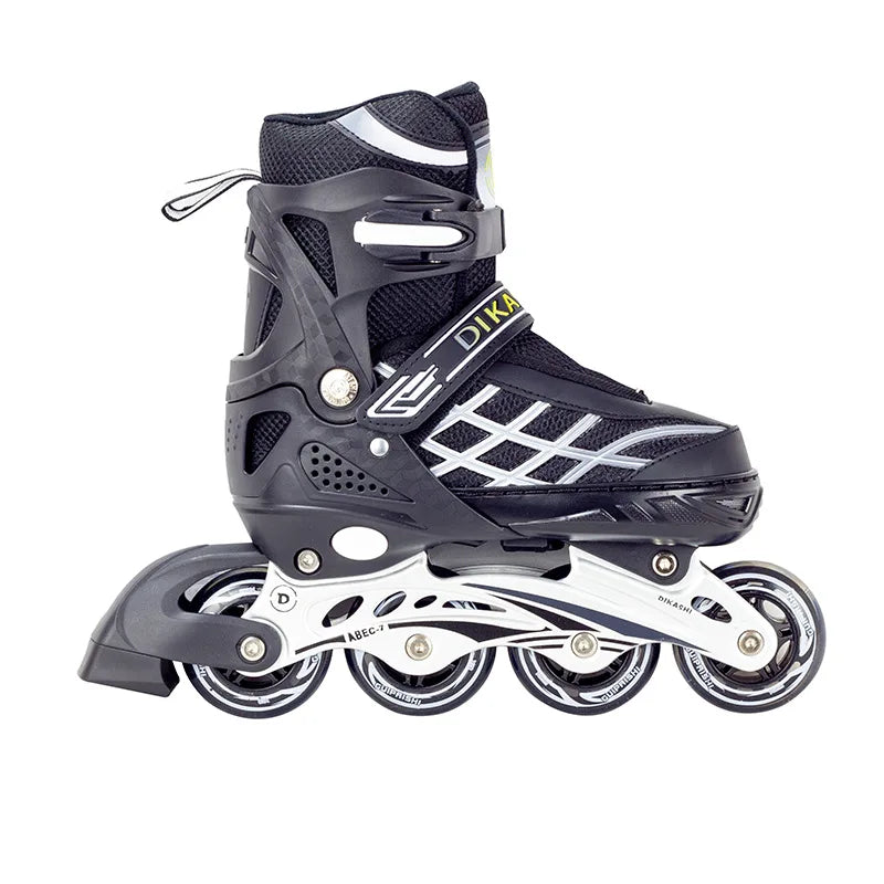 Adjustable Inline Roller Skate Shoes Professional Outdoor Racing Speed Skating 4 Wheels Shoes Flashing Sliding Sneaker Gifts