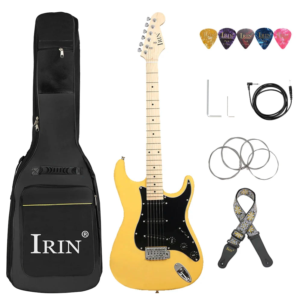 IRIN 39 Inch 21 Frets Electric 6 String Guitar Set