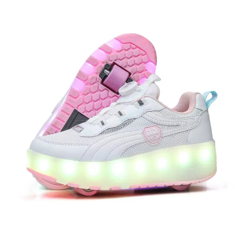 Children's Roller Skate Sneakers Shoes - 2 Wheels