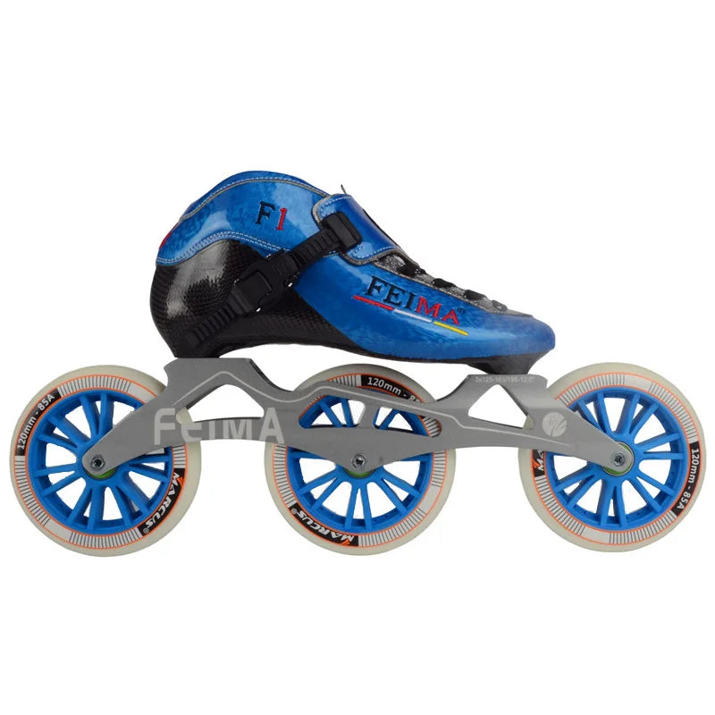 FEIMA 120mm 3 Big Wheel Outdoor Inline Speed Skates