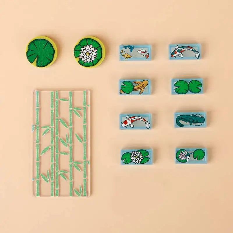 Miniature recreational block toy pieces