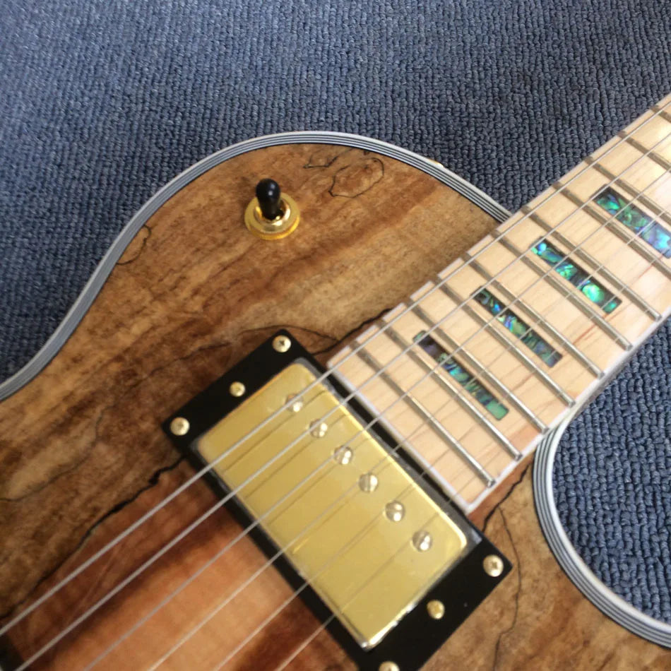 Customized Real abalone mother inlay Electric Guitar