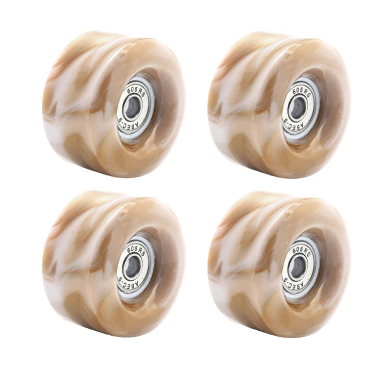 58mm x032mm 82A Pack Roller Skate Wheels with Bearings (Quad Skates and Skateboard) - 4 Pack