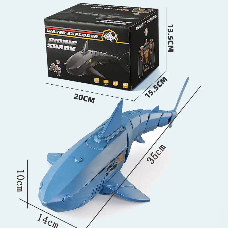 Children's RC Submarine Underwater Boat With 480p Camera - Shark