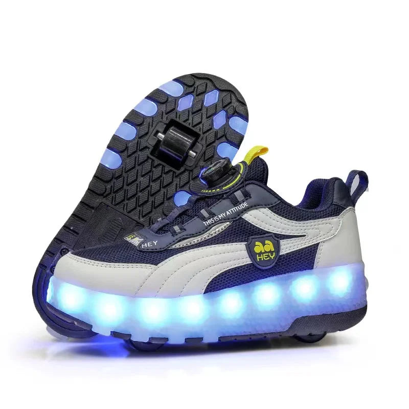 Children's Roller Skate Sneakers Shoes - 2 Wheels
