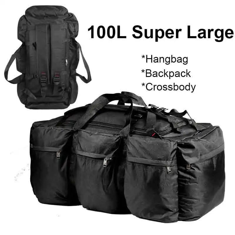 100L Tactical Camping Duffle Backpack