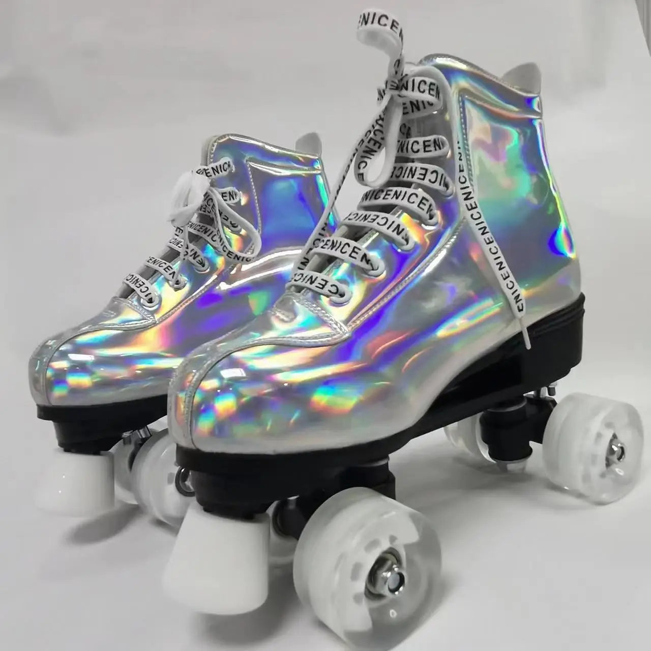 Retro PU Leather QUAD Roller Dance Skates