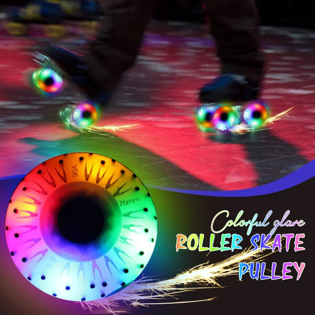 1PCS Indoor/Outdoor Colorful Quad Roller Skate Wheels
