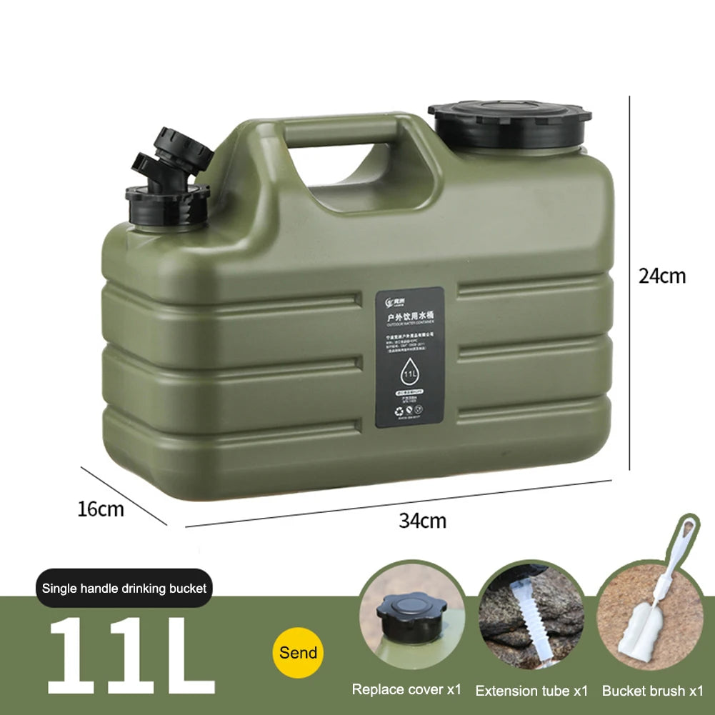 3.2 Gallon/12L Camping Water Container with Spigot BPA Free Car Water Carrier Tank Large Capacity Truly No Leakage Multifunction