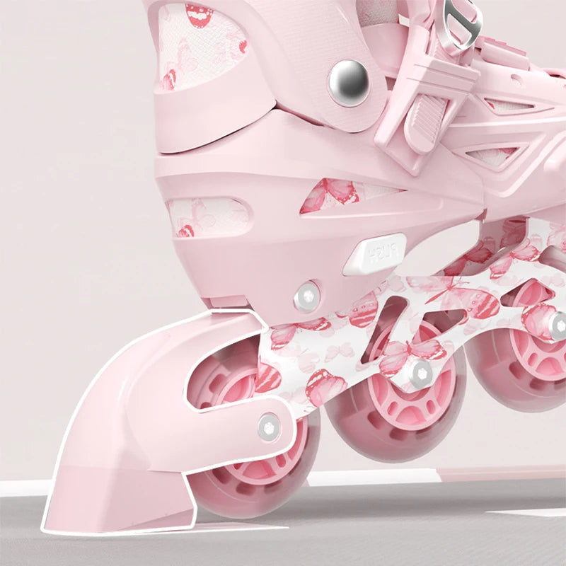 Adjustable Inline Roller Skates (Flashing Wheels)