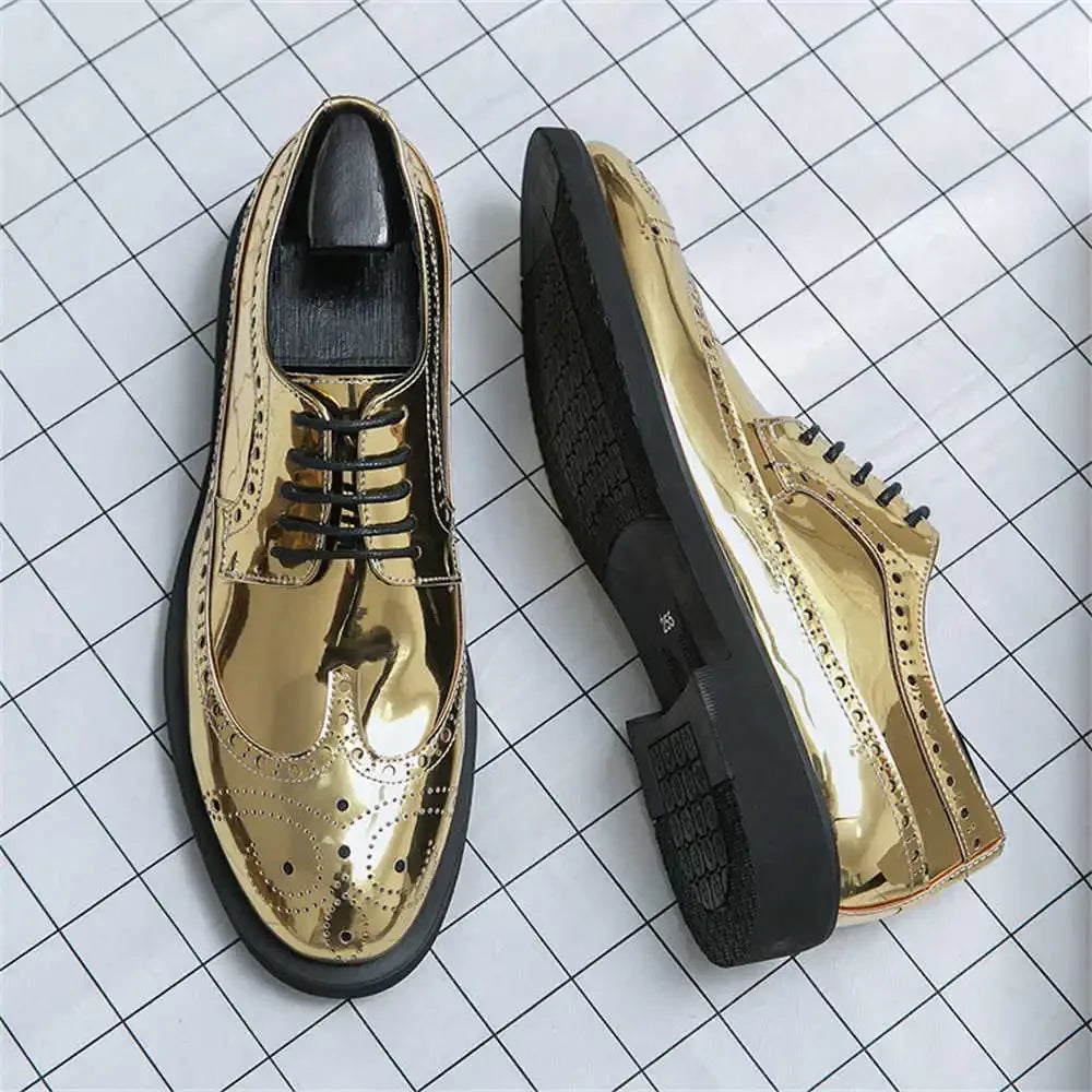 Men's Patent Leather With Lacing Shoes