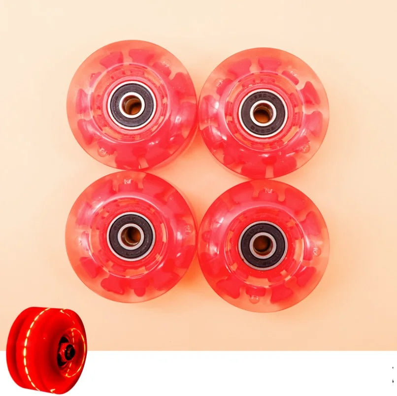 82A PU 58mmx32mm Luminous Outdoor Quad Wheels