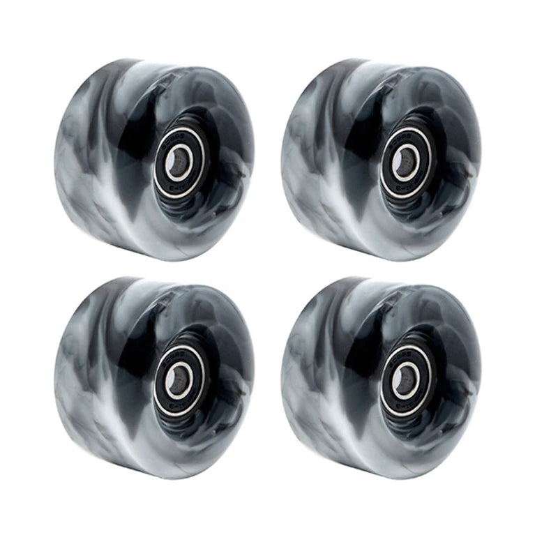 58mm x032mm 82A Pack Roller Skate Wheels with Bearings (Quad Skates and Skateboard) - 4 Pack