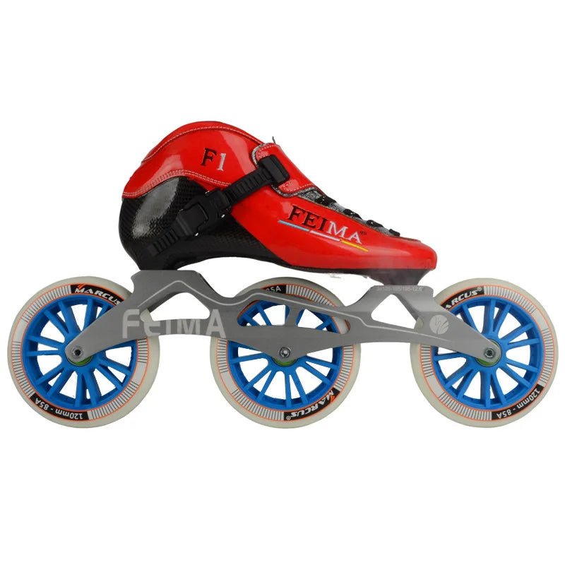 FEIMA 120mm 3 Big Wheel Outdoor Inline Speed Skates